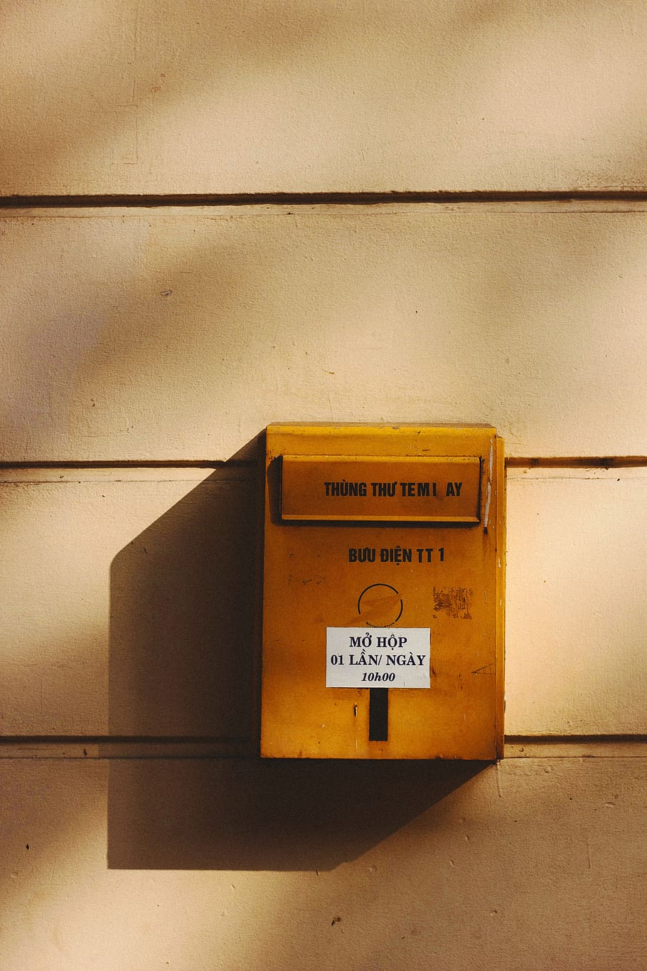 brown box on white wooden surface, mailbox, letterbox, public mailbox, HD wallpaper