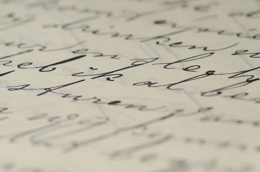 White Paper, blur, calligraphy, close-up, handwriting, ink, script HD wallpaper