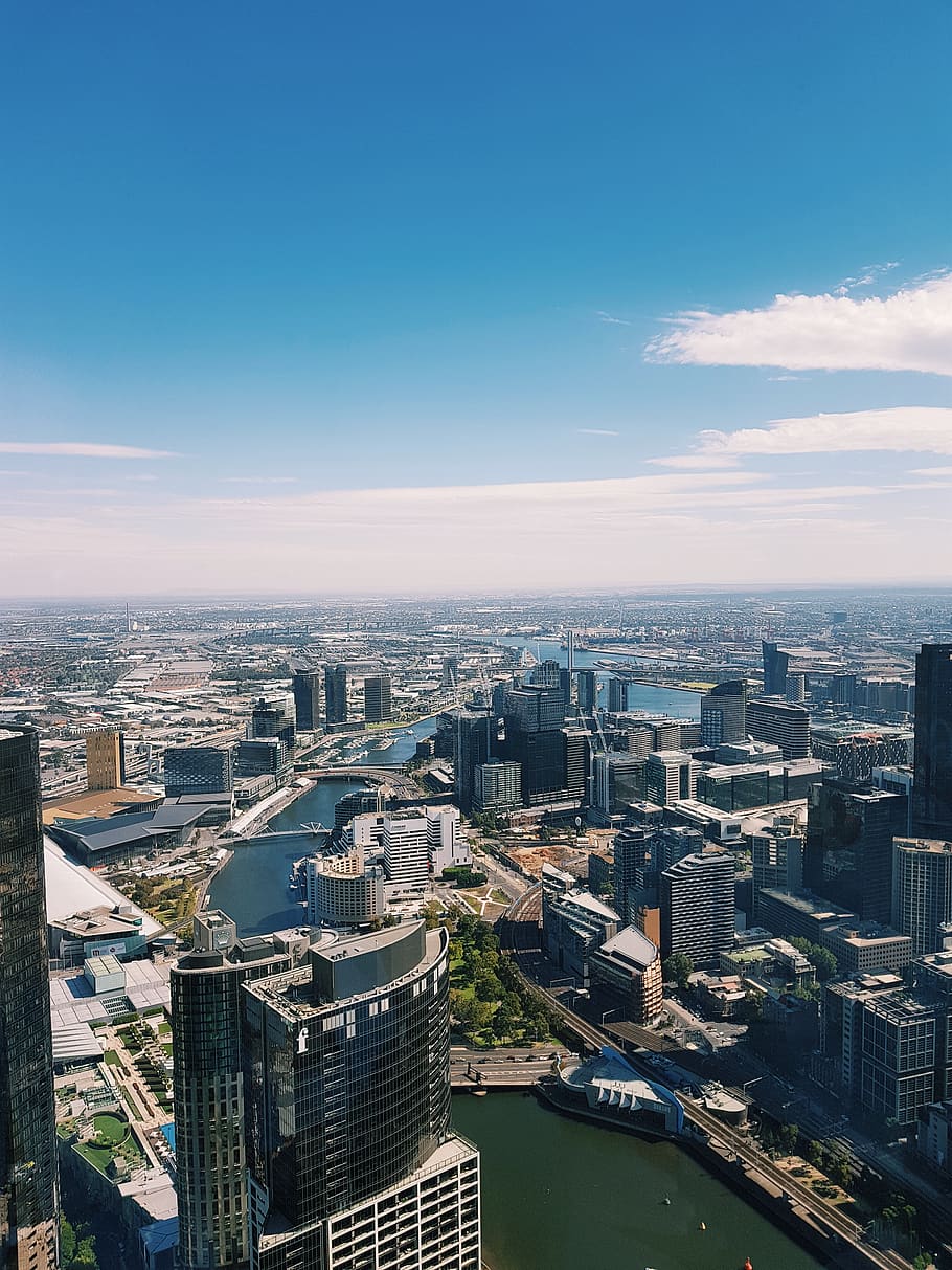 australia, southbank, eureka skydeck 88, building exterior, HD wallpaper