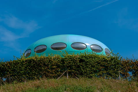futuro, landscape, future, house, saucer, flying, matti, suuronen HD wallpaper