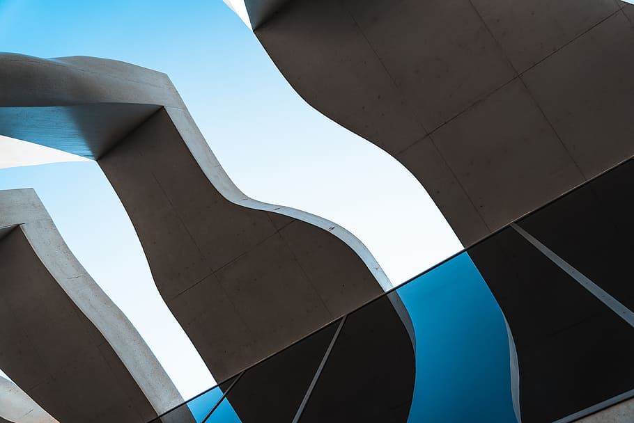 selective focus photography of building, architecture, cement HD wallpaper
