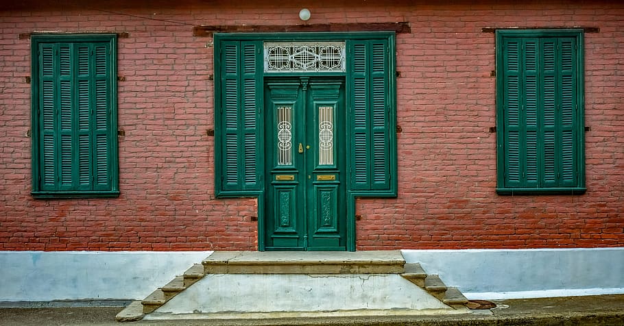 house, facade, old, architecture, building, village, moutoullas, HD wallpaper