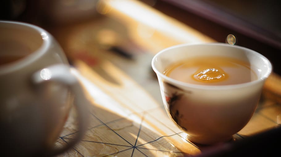 tea, oolong, piala, cup, morning light, food and drink, refreshment HD wallpaper