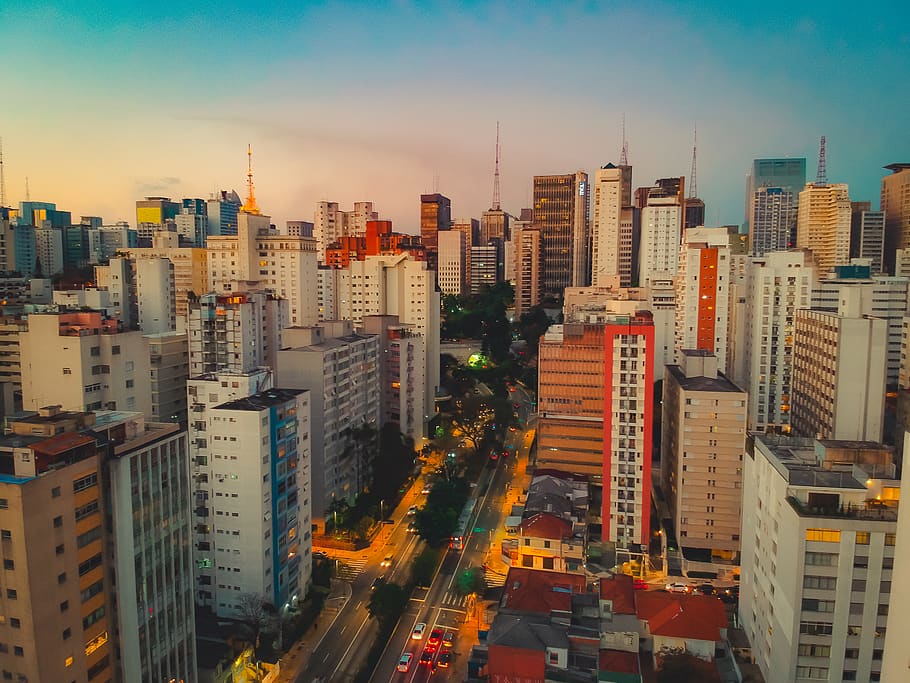 saopaulo, drone, dji, spark, serjosoza, avenida9dejulho, building exterior HD wallpaper