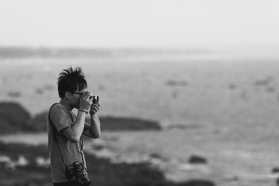 artist, one person, land, standing, leisure activity, camera - photographic equipment HD wallpaper