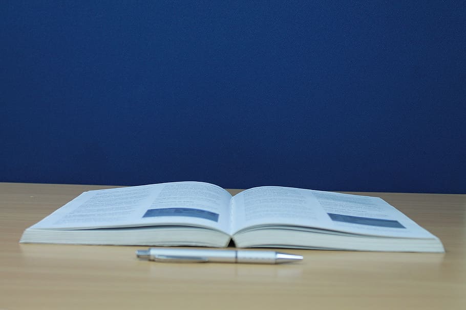 read, reading, organized, office, pencil, book, publication HD wallpaper