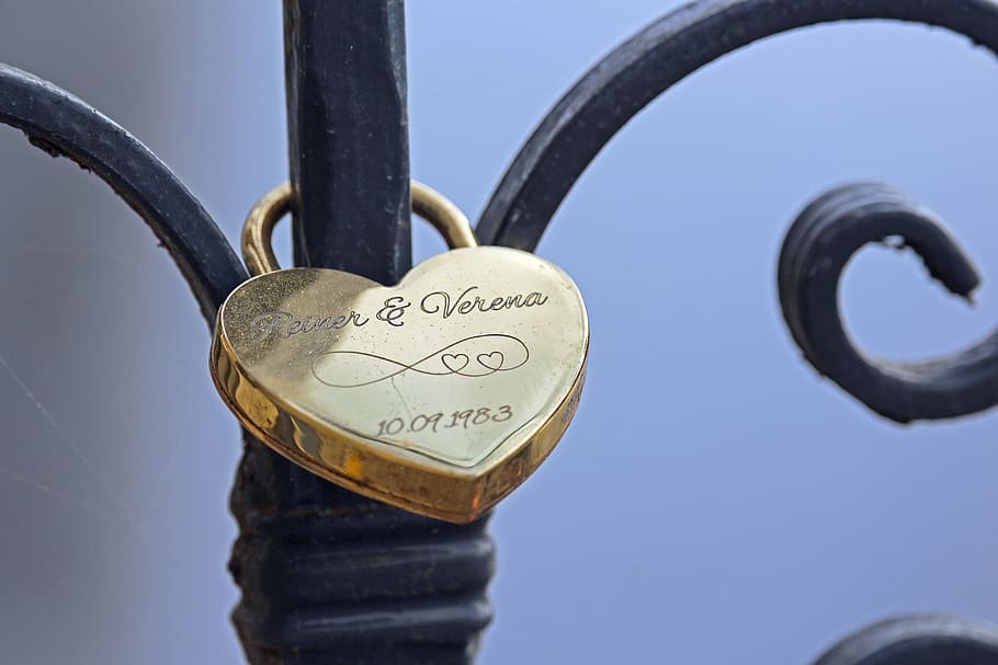 love castle, promise, love symbol, heart, padlock, liebesbeweis, HD wallpaper
