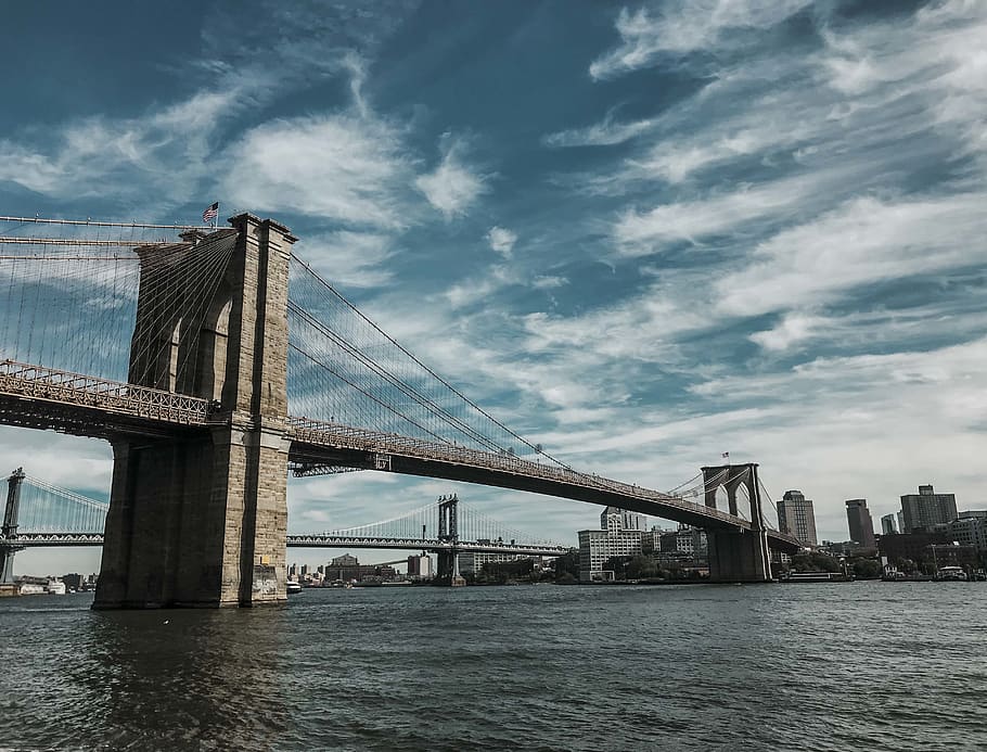 new york, new york city, brooklyn, travel, bridge, photography, HD wallpaper