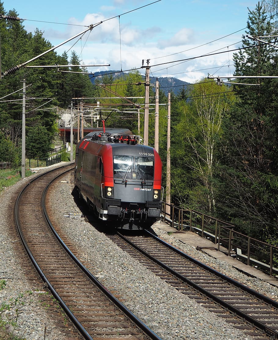 transport, train, railway, rail transportation, track, railroad track HD wallpaper