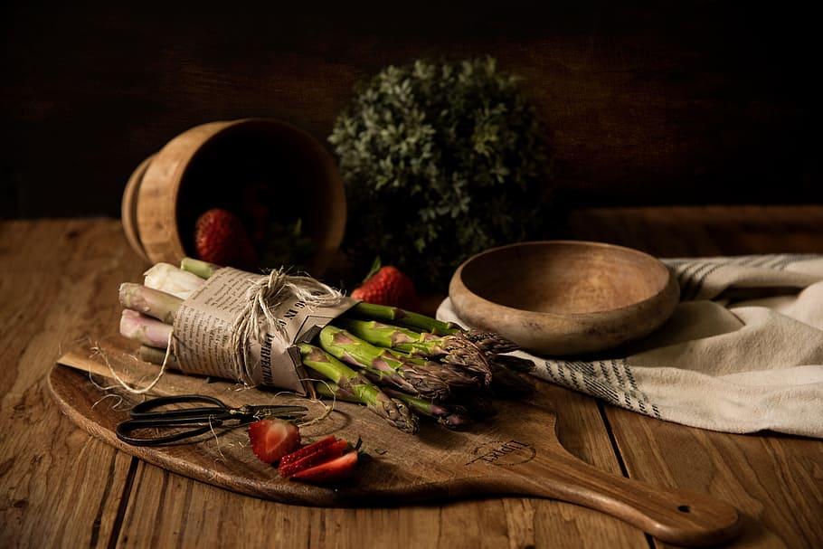 rustic, vegetables, ingredients, food, fresh, wooden spoon HD wallpaper
