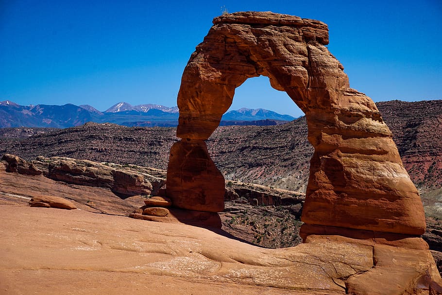 Delicate Arch, Arches National Park, Utah at daytime, arched, HD wallpaper