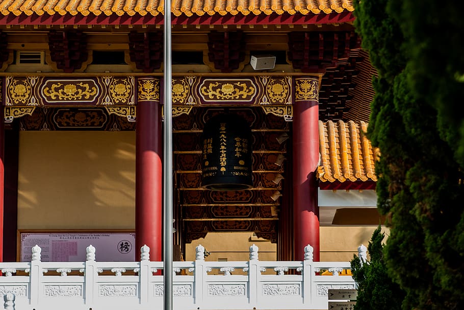 architecture, building, temple, shrine, worship, pillar, column HD wallpaper