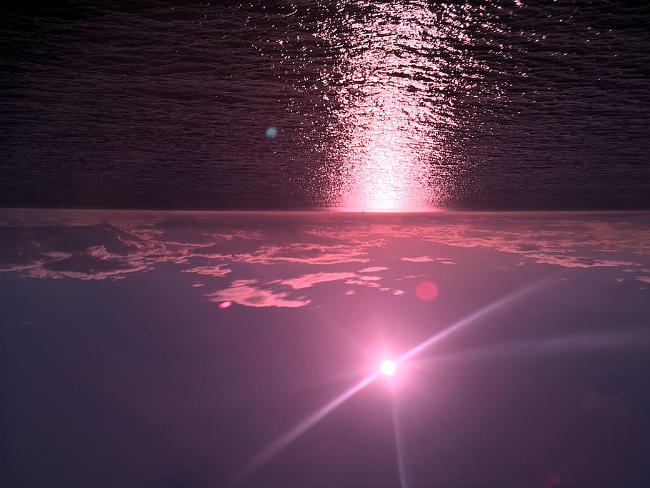 light, flare, nature, sunlight, outdoors, sky, sunset, dawn HD wallpaper