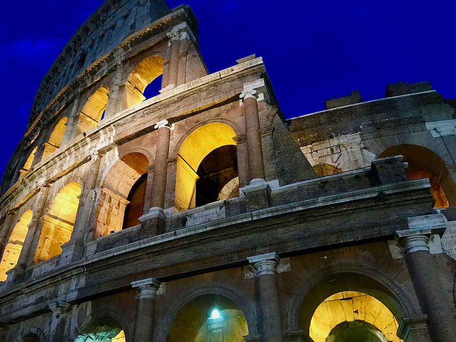 building, architecture, dome, arched, crypt, coloseum, rome HD wallpaper