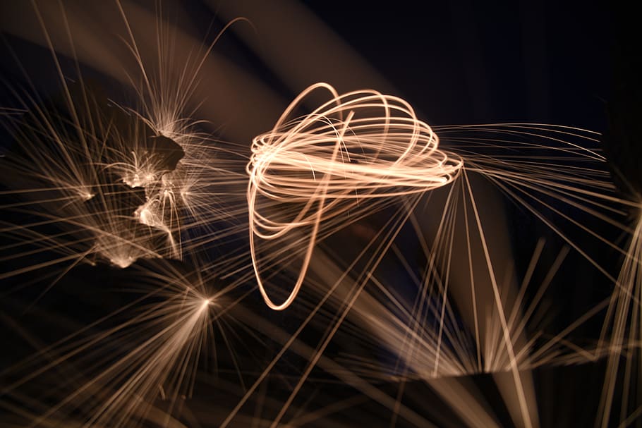 ireland, kildare, lighttrail, fire, wallpaper, outdoors, silhouette HD wallpaper