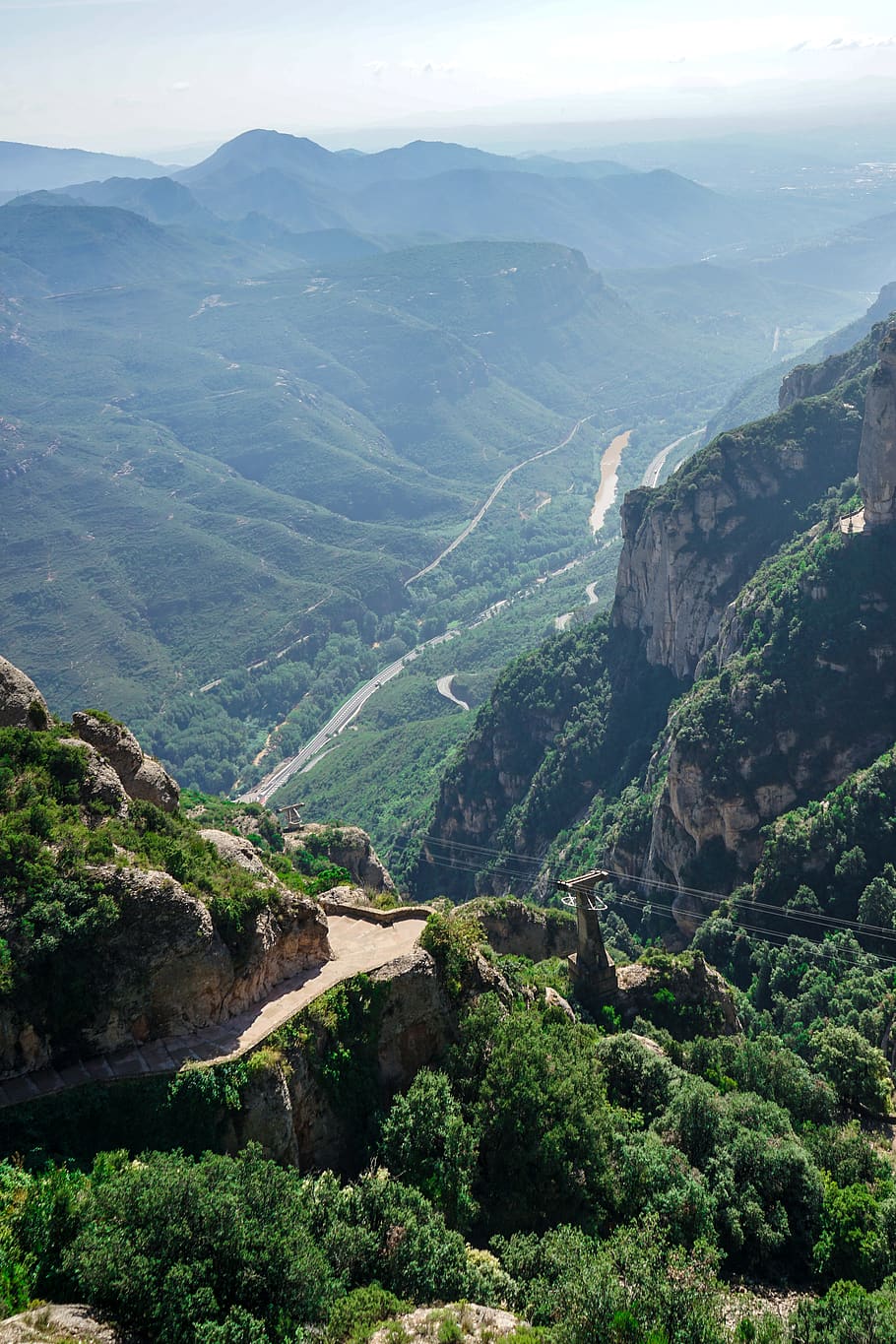 montserrat, spain, mountain, panoramic, scenics - nature, beauty in nature HD wallpaper
