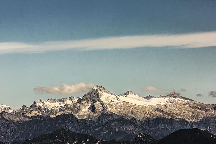 mountain, nature, panorama, landscape, sky, hiking, outdoors HD wallpaper