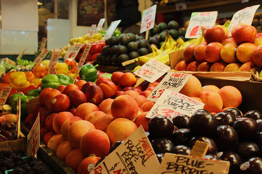 united states, seattle, pike place market, object, avacados, HD wallpaper