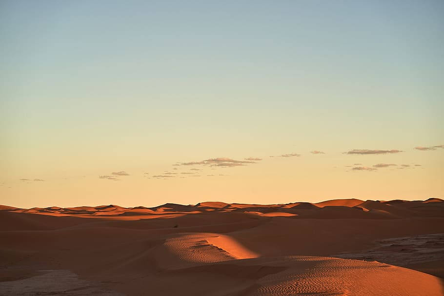 empty sand dune, sky, sunset, scenics - nature, beauty in nature HD wallpaper