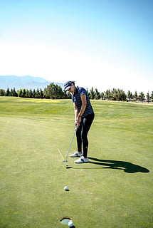 Person Playing Golf, ball, concentration, course, daylight, Fairway HD wallpaper