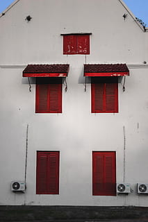 indonesia, makassar, red, building exterior, architecture, built structure HD wallpaper