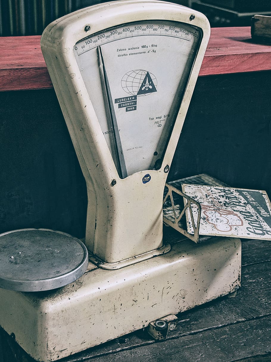 White Digital Weighing Scale, close-up, design, dirty, equipment HD wallpaper