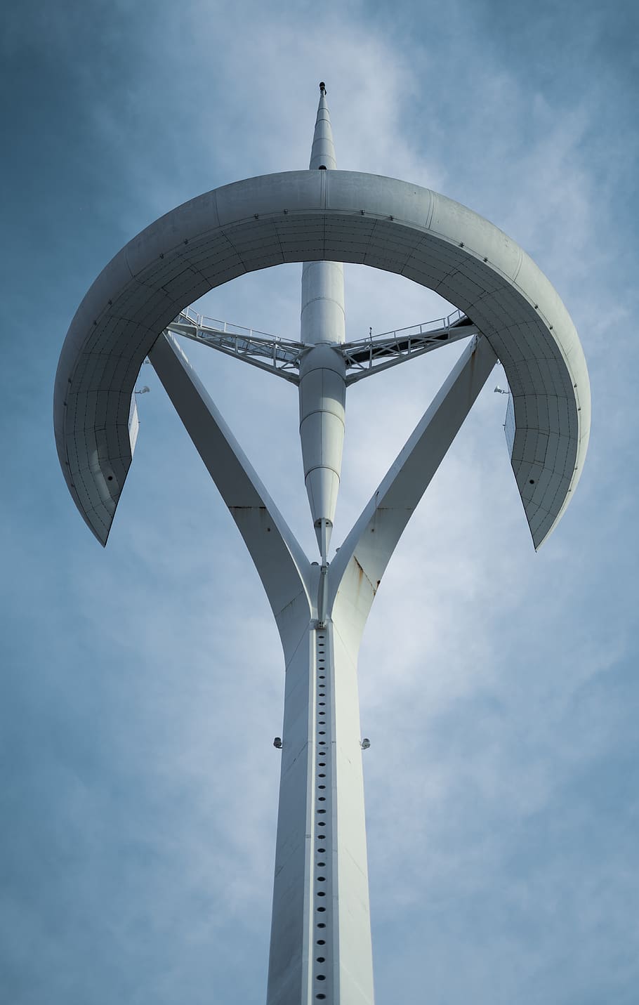 high rise tower, sky, low angle view, cloud - sky, no people HD wallpaper