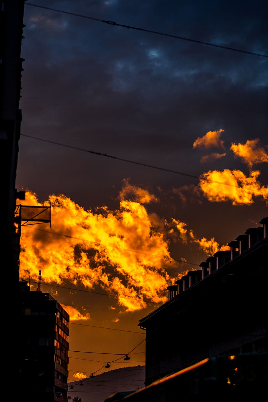 austria, graz, light, sun, clouds, colour, color, sky, building exterior HD wallpaper