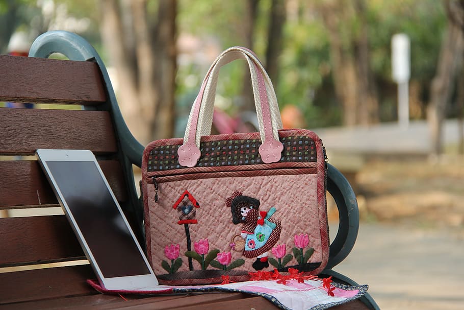 craft, quilt, handbag, handmade, focus on foreground, day, no people HD wallpaper