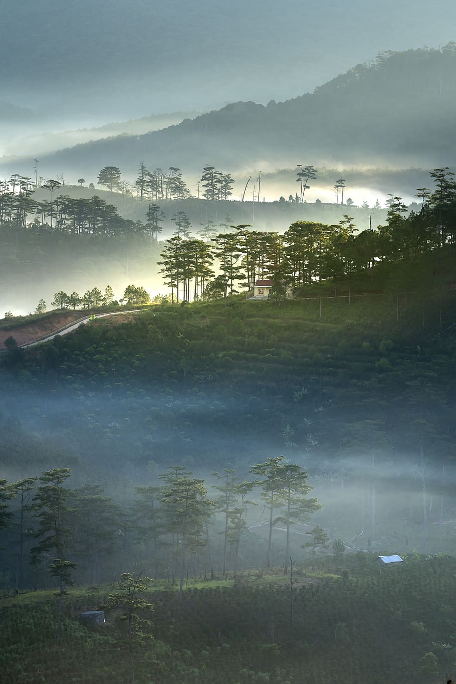 clouds, dawn, vietnam, fanciful, to design, natural, light HD wallpaper