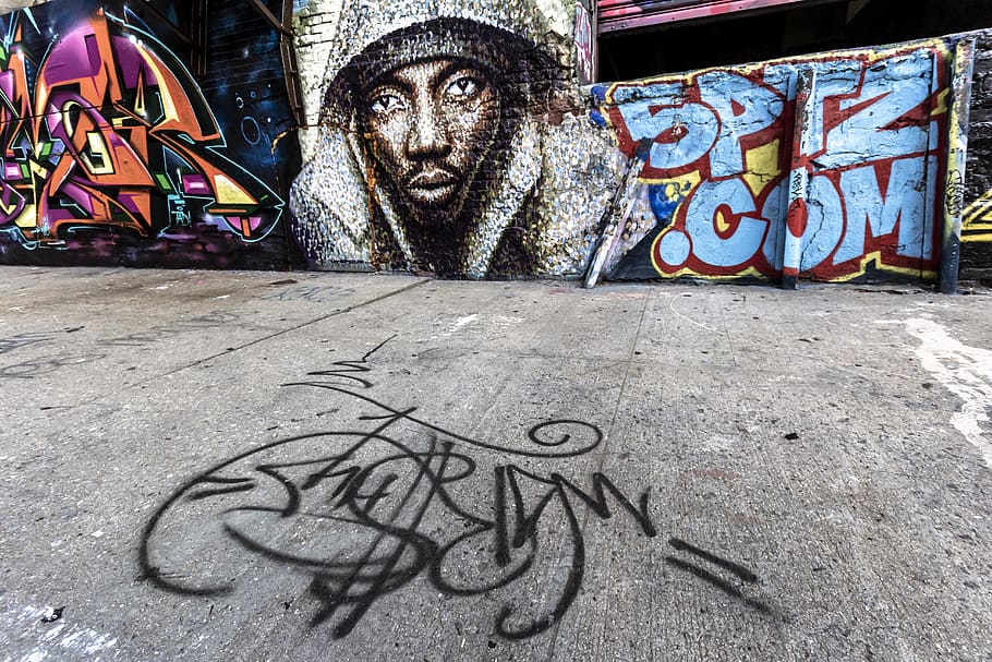 multicolored graffiti, art and craft, creativity, representation HD wallpaper