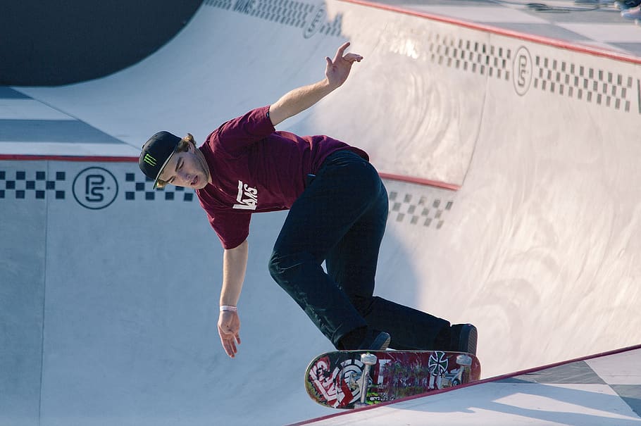 man using skateboard at the ramp, person, human, people, china HD wallpaper