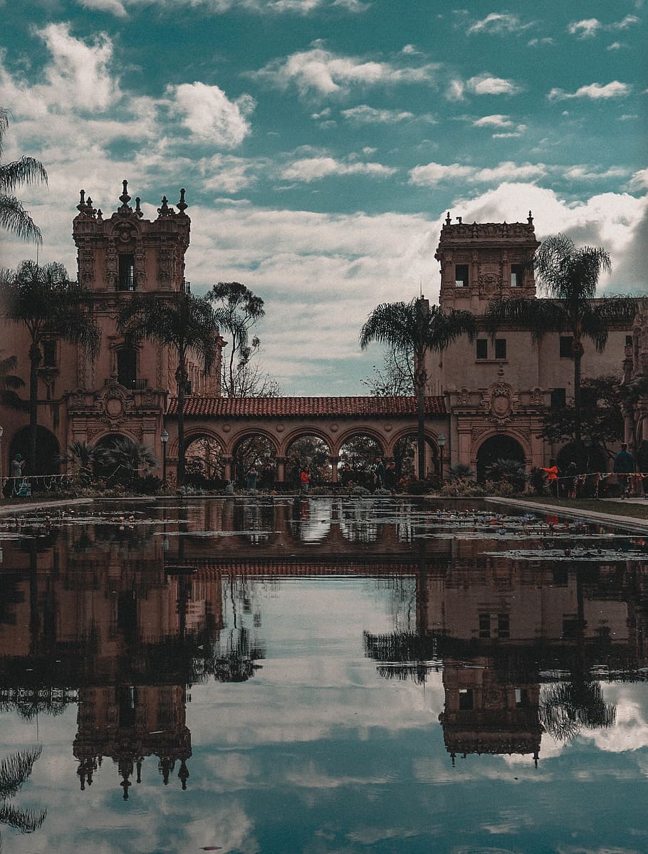 reflection, architecture, built structure, sky, building exterior HD wallpaper