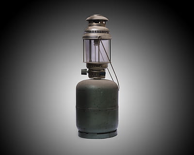 gray gas lantern, lamp, cylinder, bomb, weaponry, grenade, jar HD wallpaper