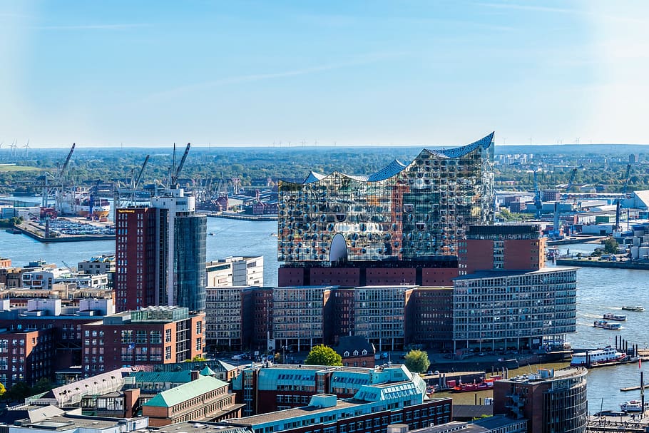 hamburg, germany, architecture, building exterior, city, built structure HD wallpaper