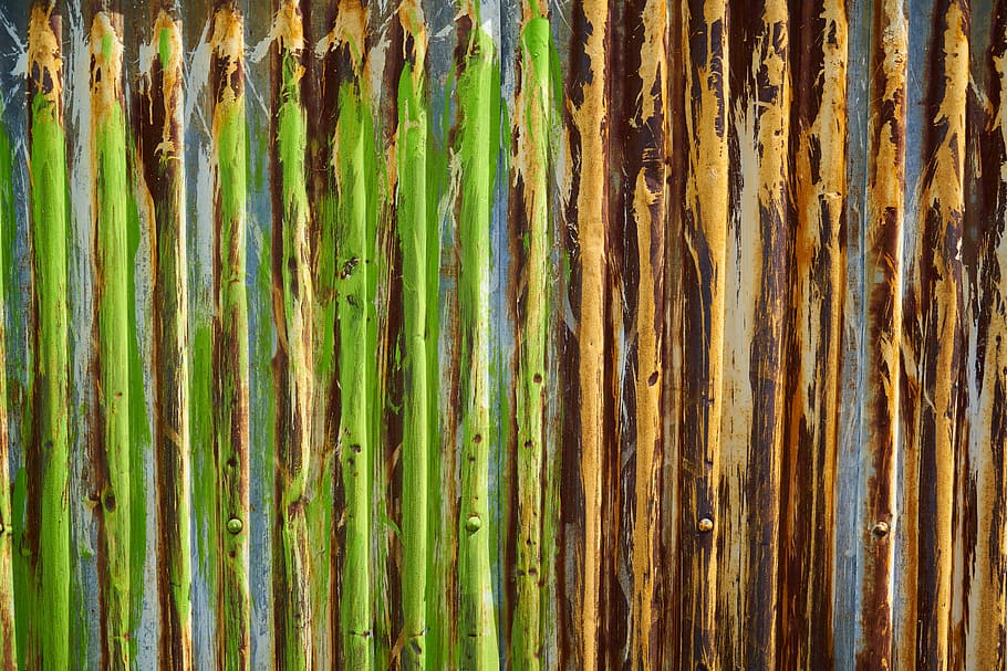 texture, green, metal, rusty, painted, background, pattern HD wallpaper