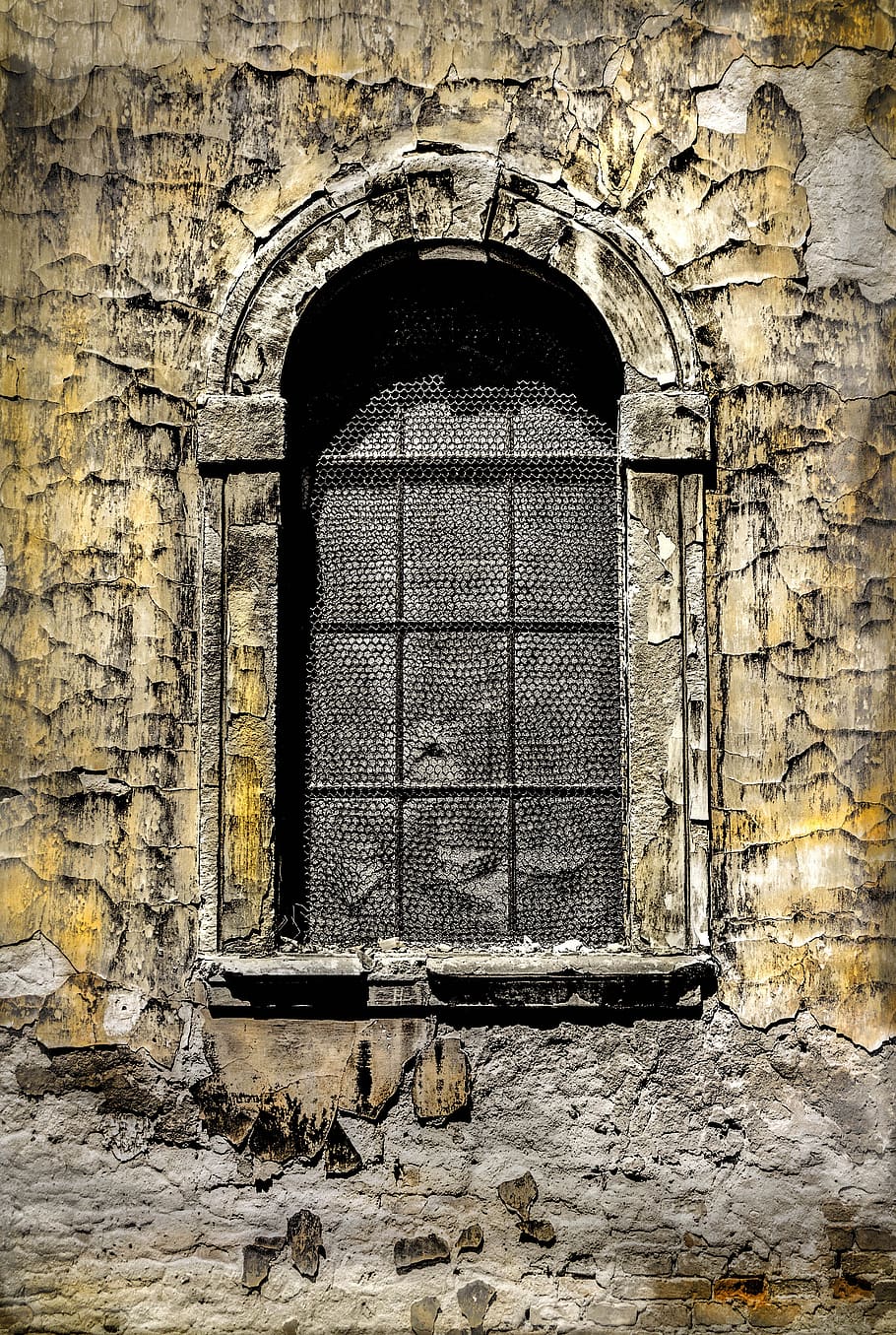 window, plaster, architecture, old, building, building facade HD wallpaper