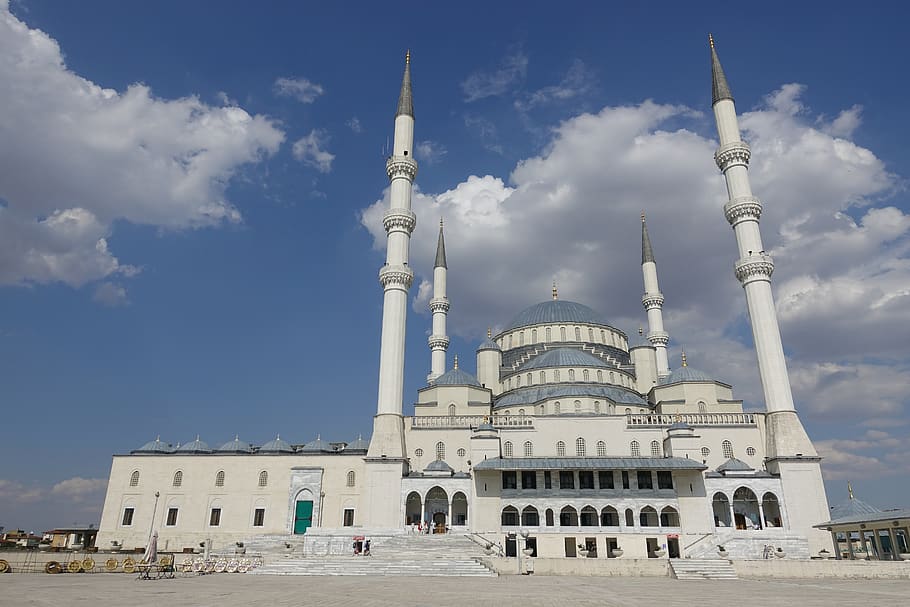 turkey, ankara, the mosque, architecture, building exterior, HD wallpaper