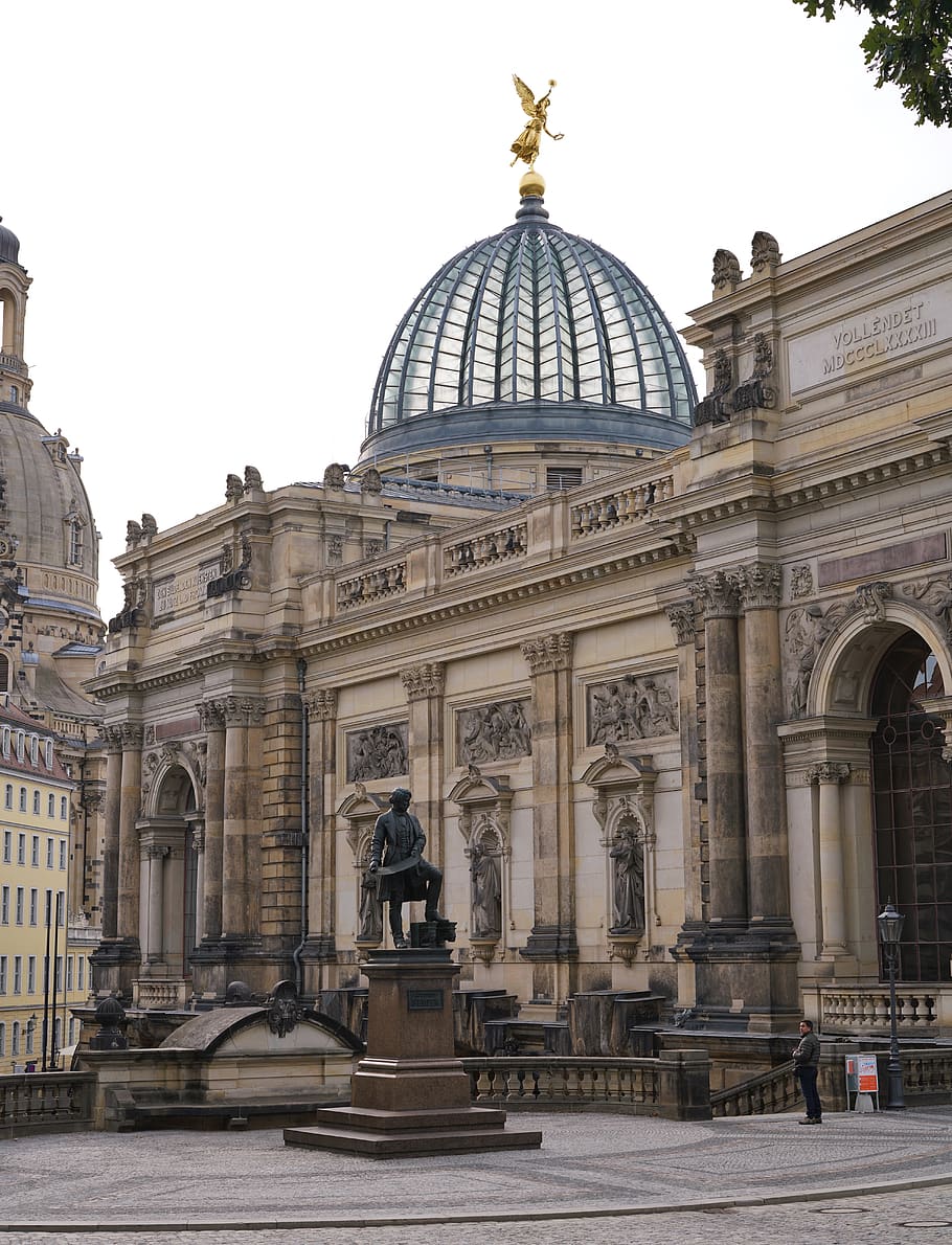 dome, architecture, building, person, human, dresden, urban HD wallpaper