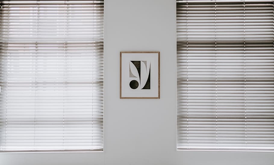 white window blinds, indoors, no people, white color, close-up HD wallpaper