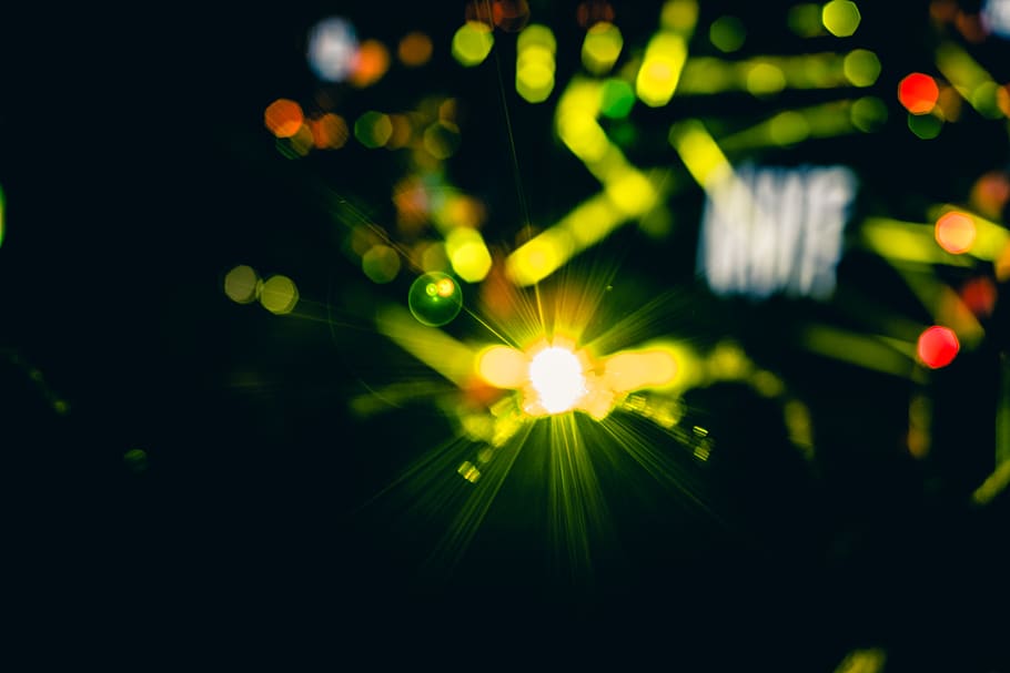 bokeh, lights, shine, light leaks, blink, spark, illuminated HD wallpaper