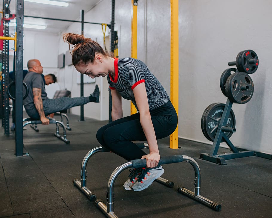 Woman Doing Exercise, active, activity, effort, energy, exercise equipment HD wallpaper