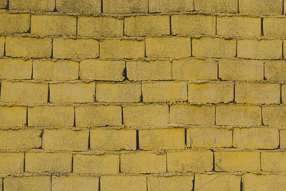empty concrete brick wall, full frame, backgrounds, pattern, textured HD wallpaper