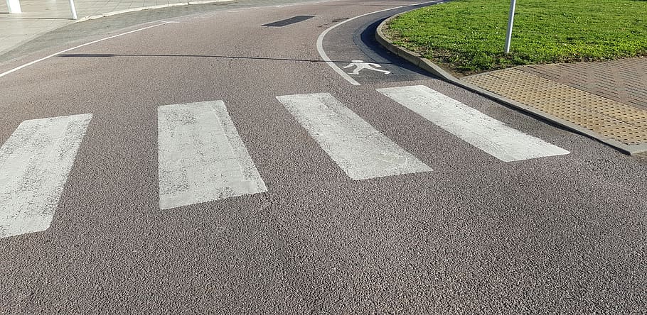pedestrian lane, asphalt, tarmac, road, zebra crossing, unnamed road HD wallpaper