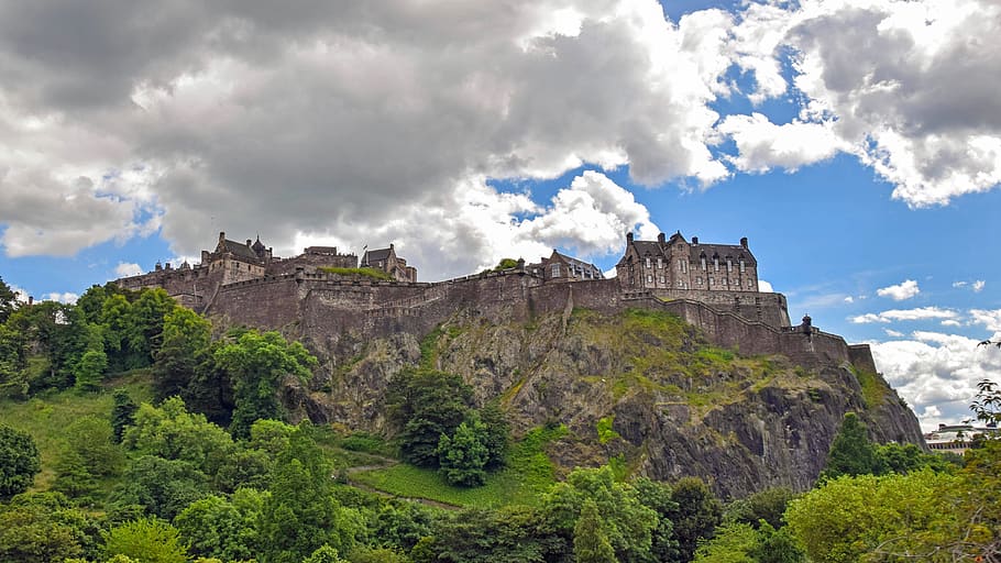 Built Structure on Landscape Against Cloudy Sky, ancient, architecture HD wallpaper