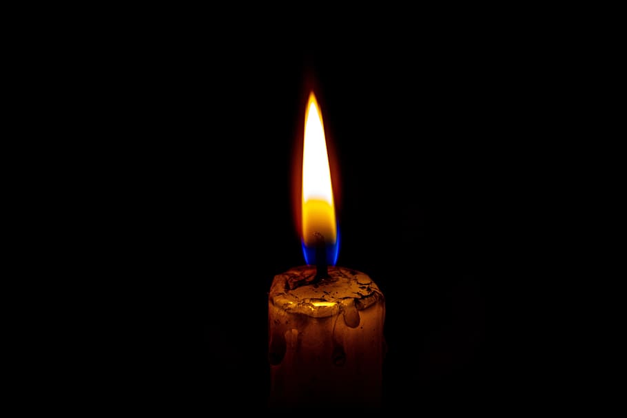 candle, light, burning, flame, fire, heat - temperature, studio shot HD wallpaper