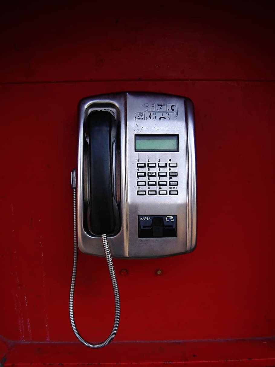 closeup, isolated, pay, white, red, new, urban, bright, telephone HD wallpaper