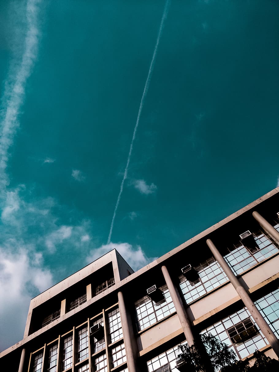 clear sky, building, housing, apartment building, town, high rise HD wallpaper