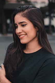 Black hair, human, face, person, smile, dimples, finger, apparel HD wallpaper