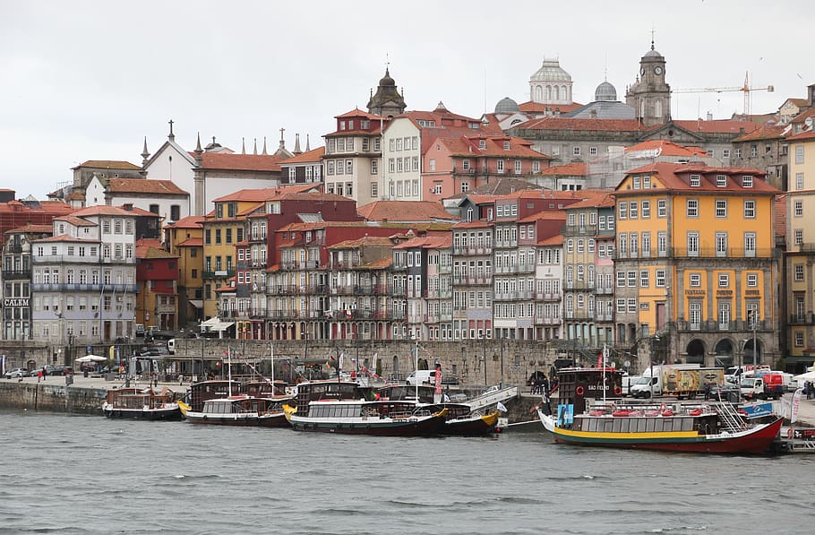 portugal, porto, river, douro, city, riverside, water, boat